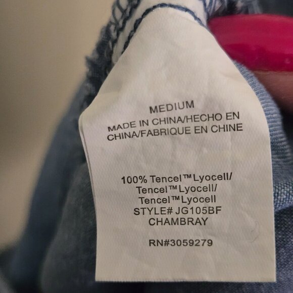 Thread & Supply NWOT Tencel Chambray Polka Dot Joggers Size M - Picture 6 of 6